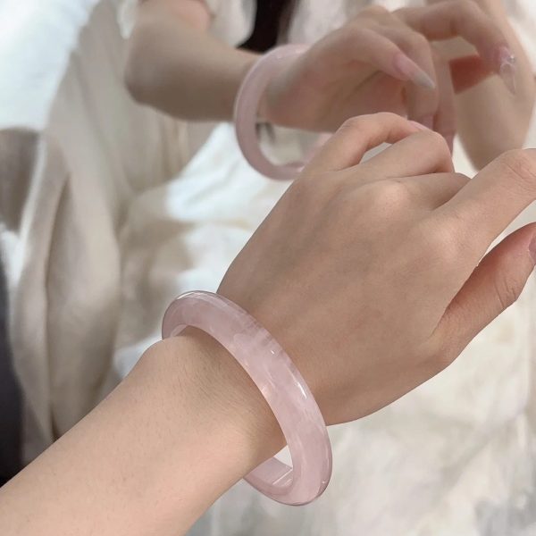 vòng tay đá thạch anh hồng