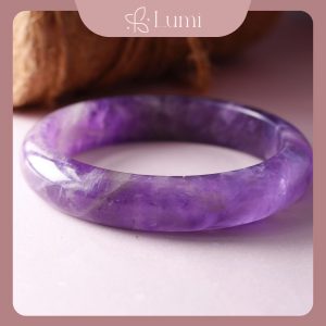Vòng Đá Thạch Anh Tím Phong Thủy Sang Trọng