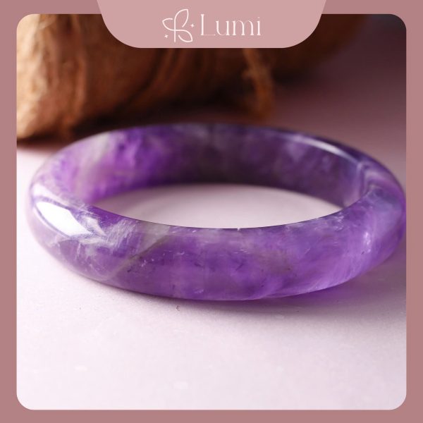 Vòng Đá Thạch Anh Tím Phong Thủy Sang Trọng