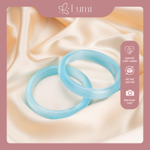 Vòng Tay Đá Mắt Mèo Xanh Dương Nhạt 50/52/54/56/58ni – Bình An & Sang Trọng | Lumi