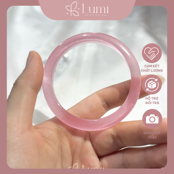 Vòng Đá Mắt Mèo Hồng Đậm - Lumi