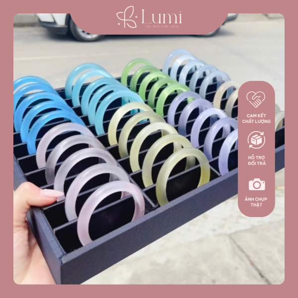 vòng tay đá mắt mèo hồng pastel