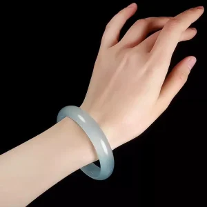 Vòng Tay Ngọc Bích Đá Thạch Anh Đông Lạnh Azure,